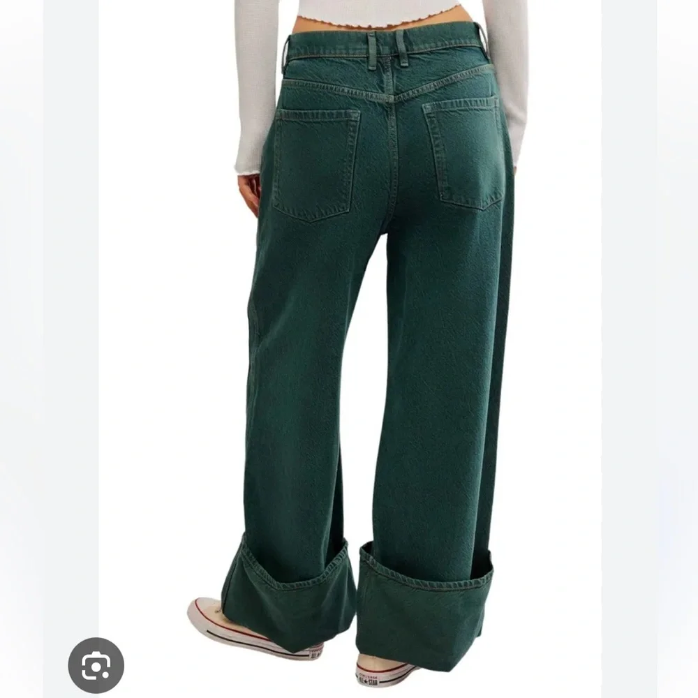 Free People We The Free Final Countdown Cuffed Low-Rise Jeans